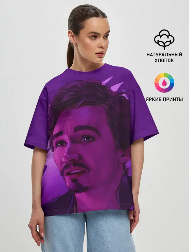 Женская футболка оверсайз