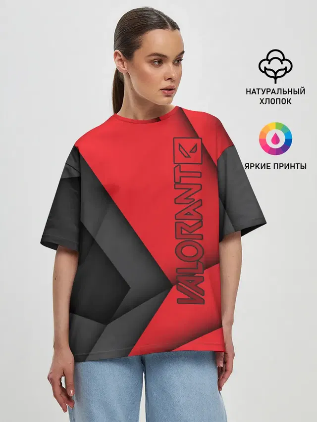 Женская футболка оверсайз