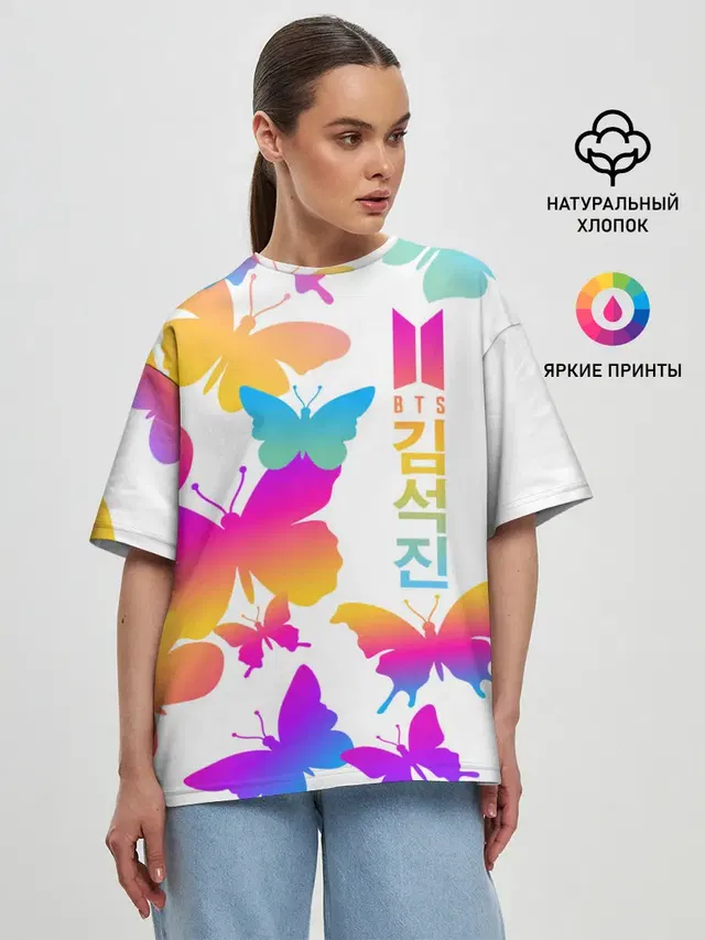 Женская футболка оверсайз