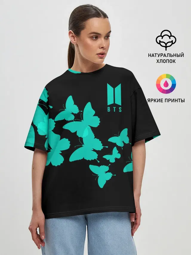 Женская футболка оверсайз