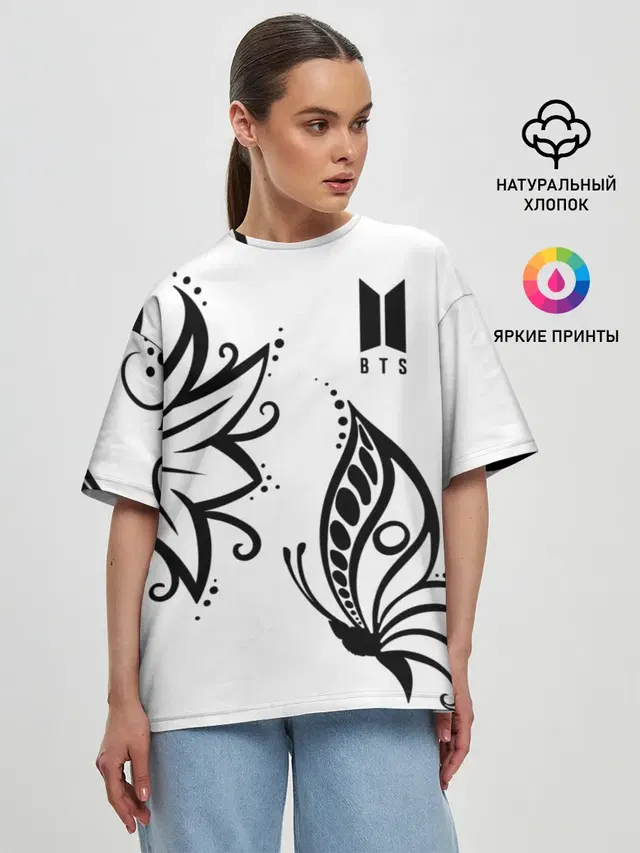Женская футболка оверсайз