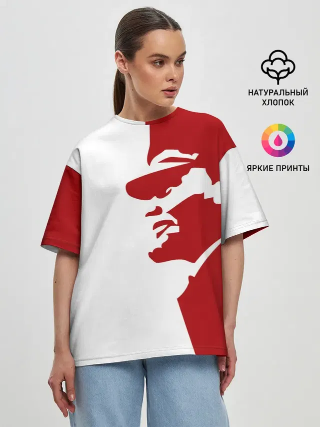 Женская футболка оверсайз
