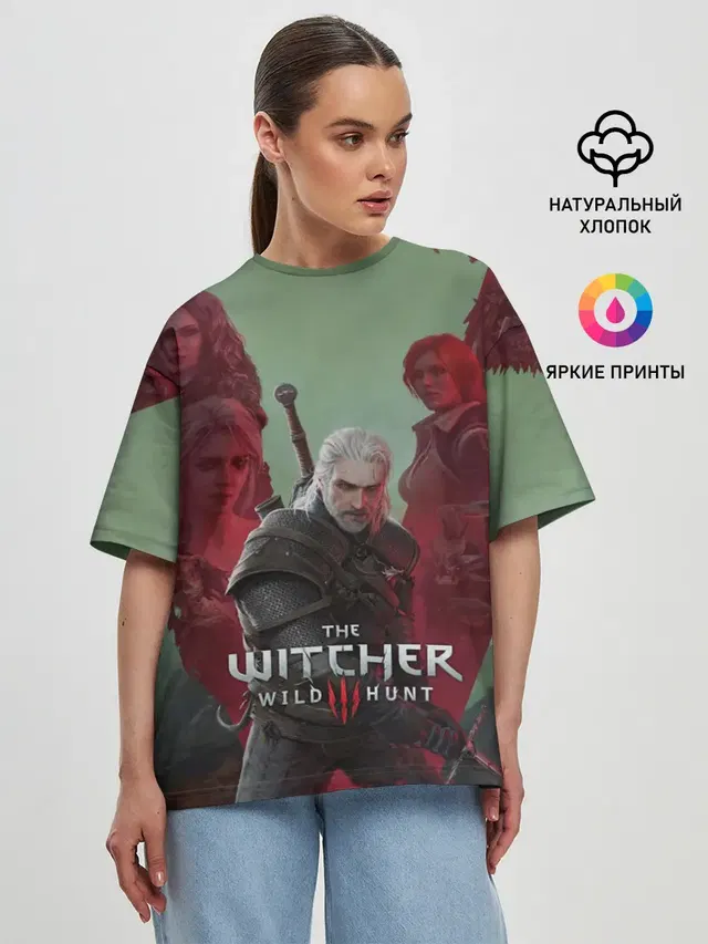 Женская футболка оверсайз