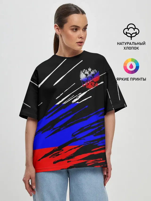 Женская футболка оверсайз