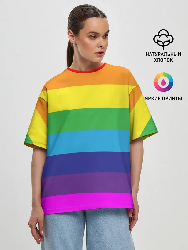 Женская футболка оверсайз