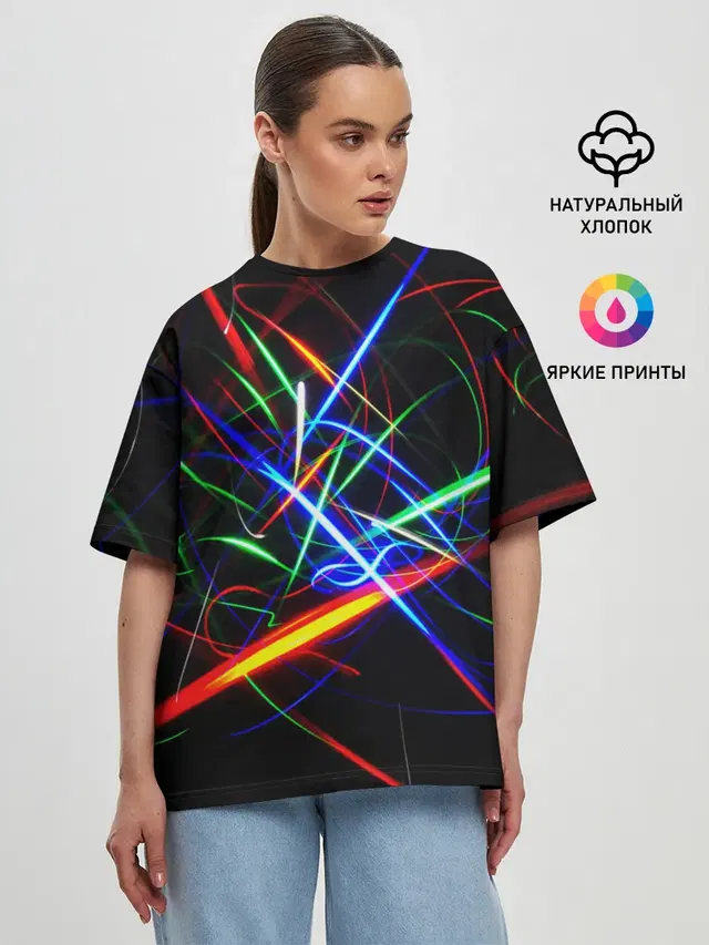 Женская футболка оверсайз