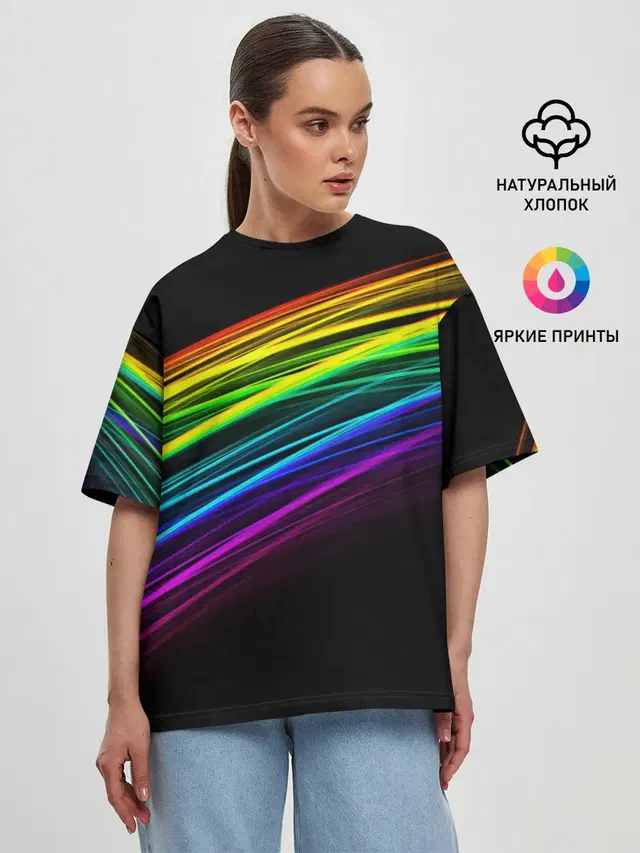 Женская футболка оверсайз