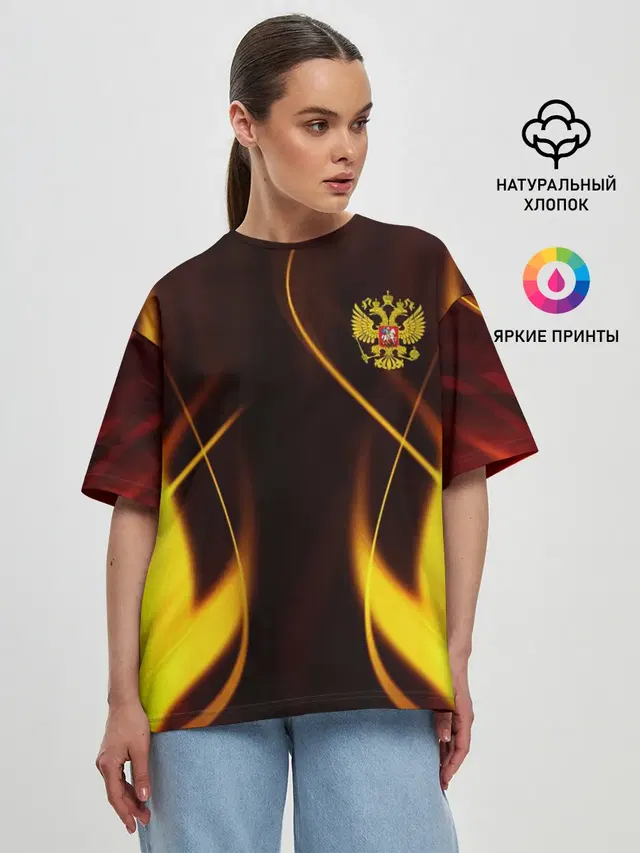 Женская футболка оверсайз