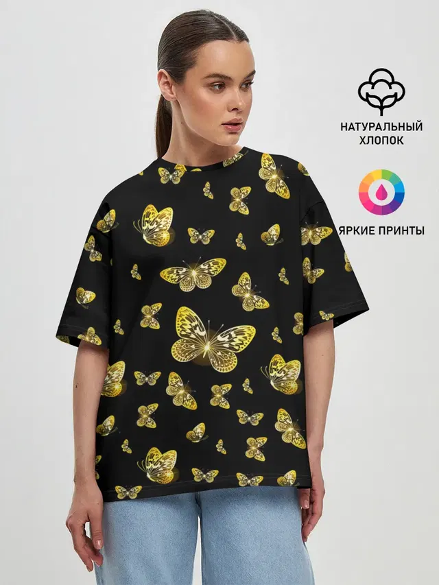 Женская футболка оверсайз