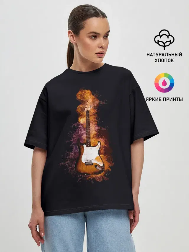 Женская футболка оверсайз