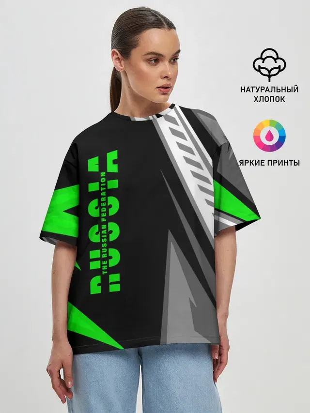 Женская футболка оверсайз
