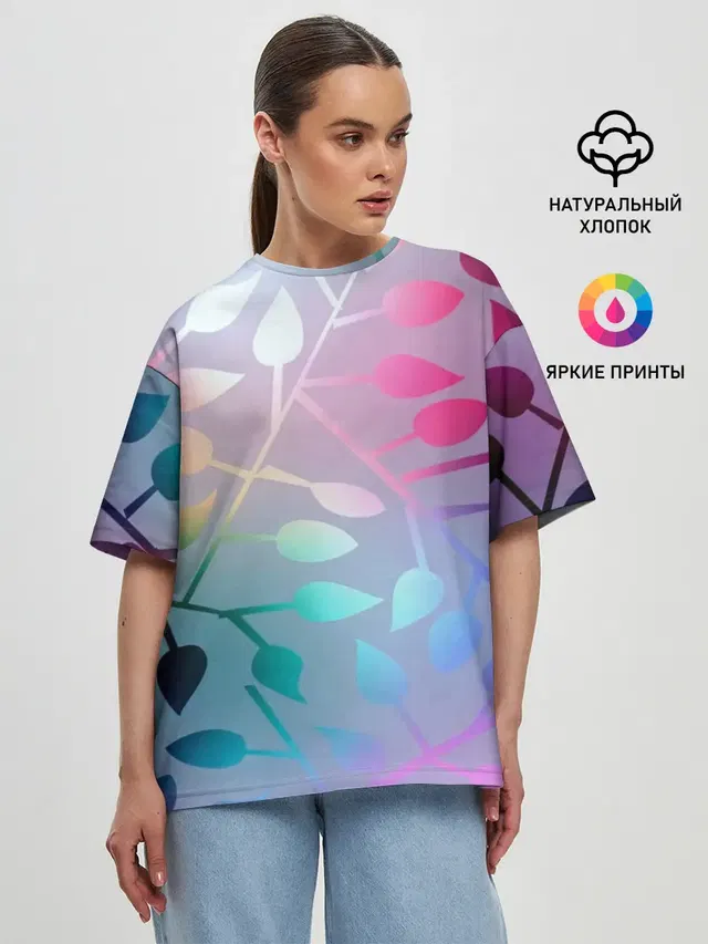 Женская футболка оверсайз