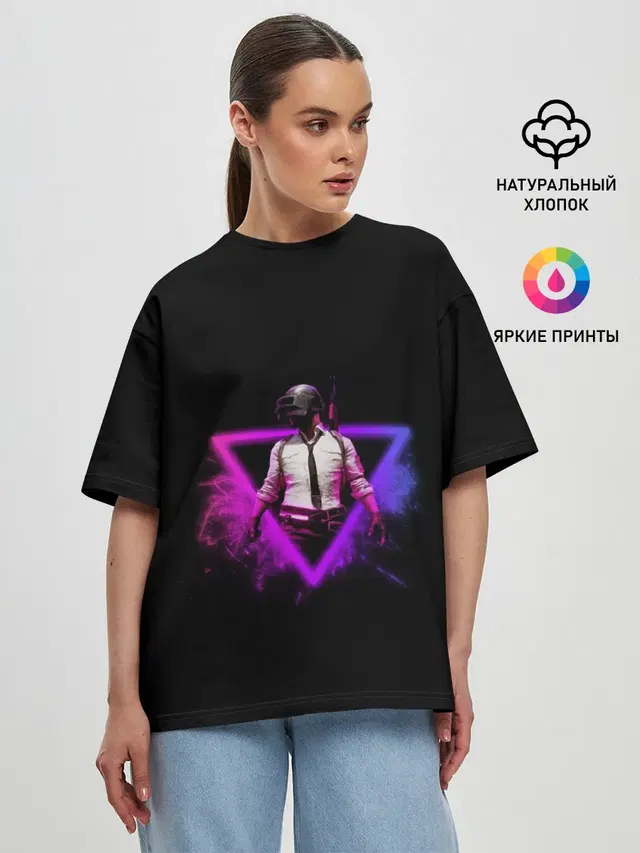 Женская футболка оверсайз