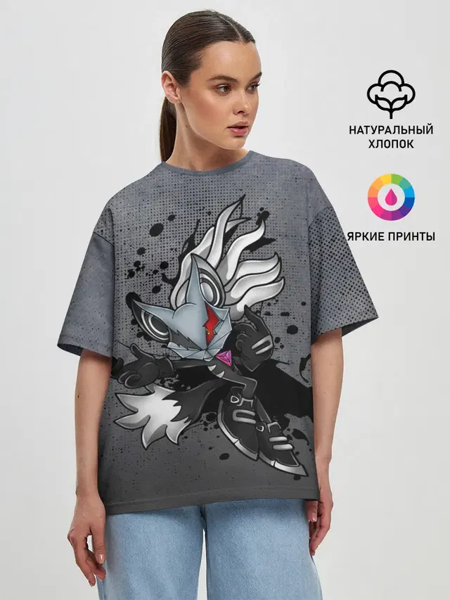 Женская футболка оверсайз