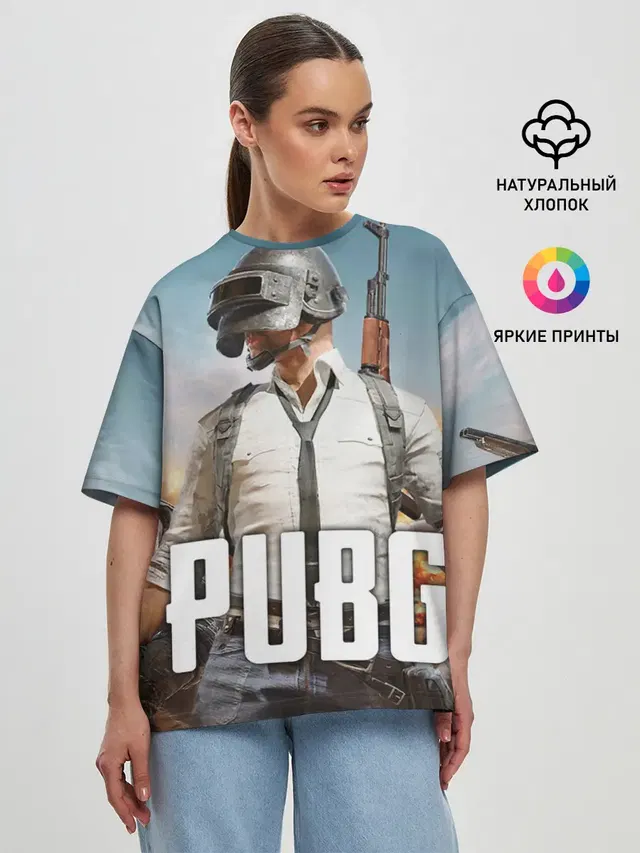 Женская футболка оверсайз