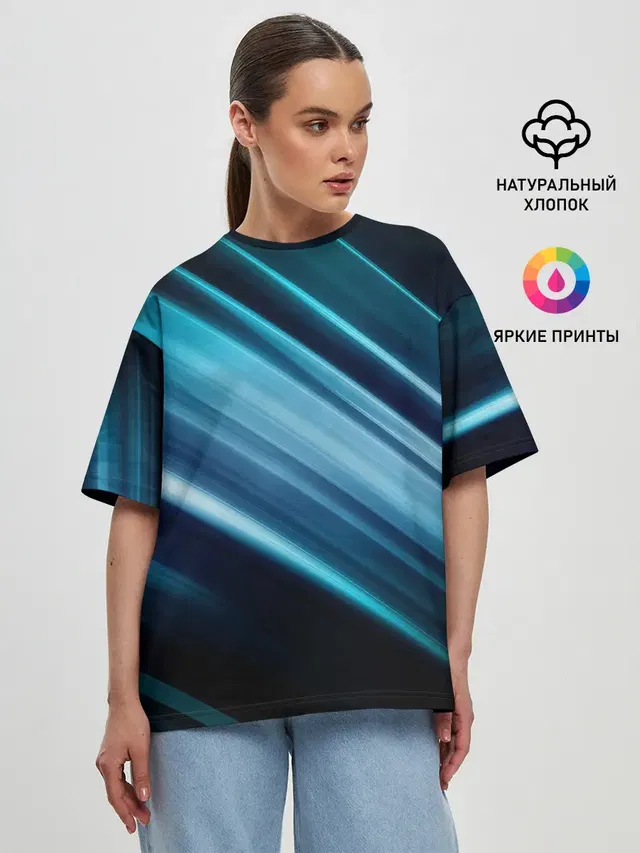 Женская футболка оверсайз