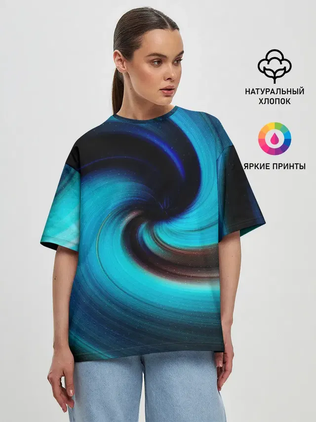 Женская футболка оверсайз