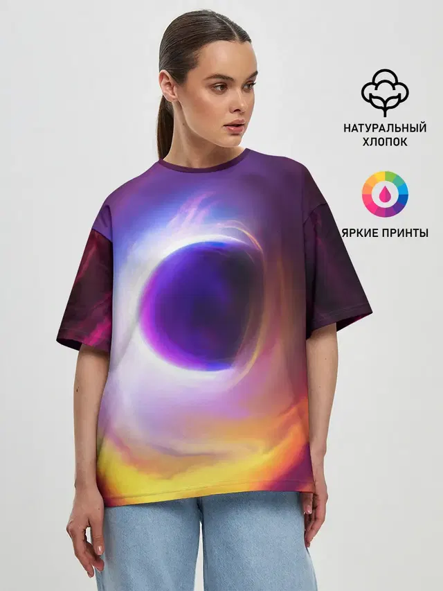 Женская футболка оверсайз
