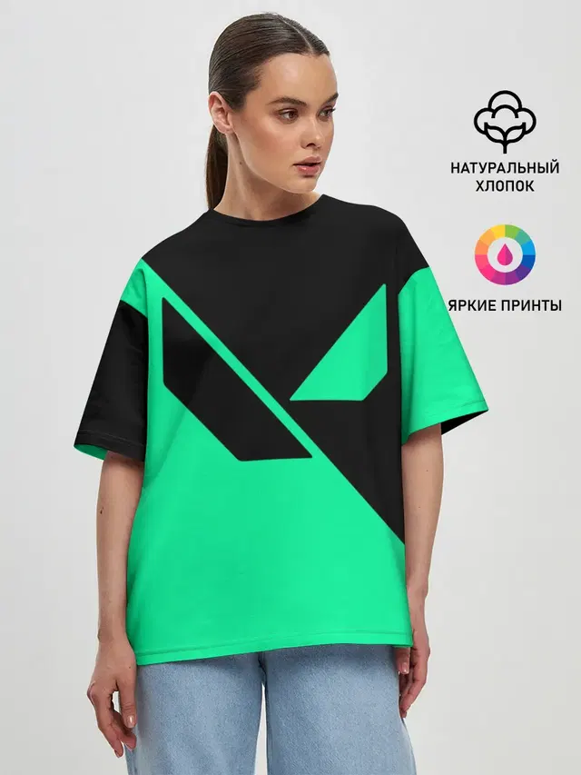 Женская футболка оверсайз