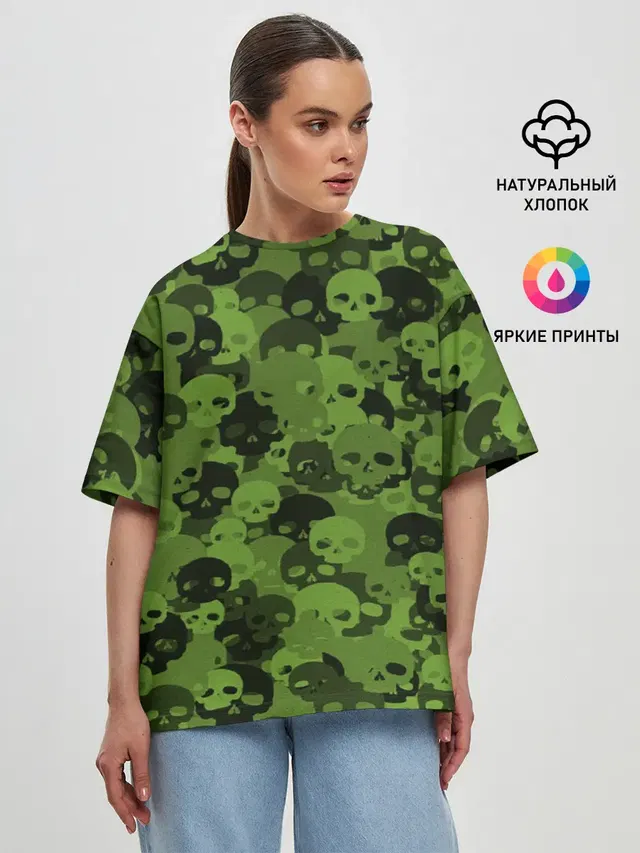Женская футболка оверсайз