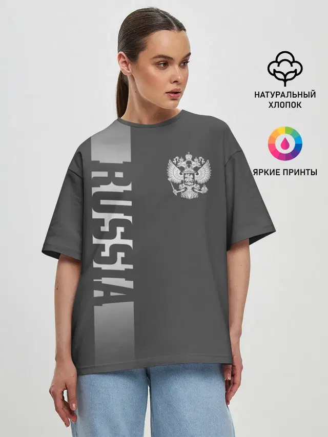 Женская футболка оверсайз