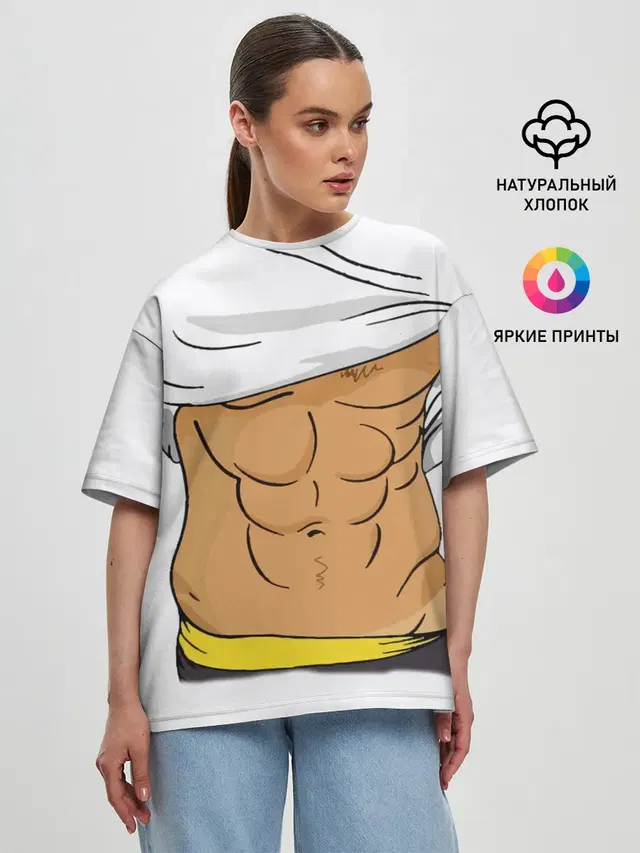 Женская футболка оверсайз