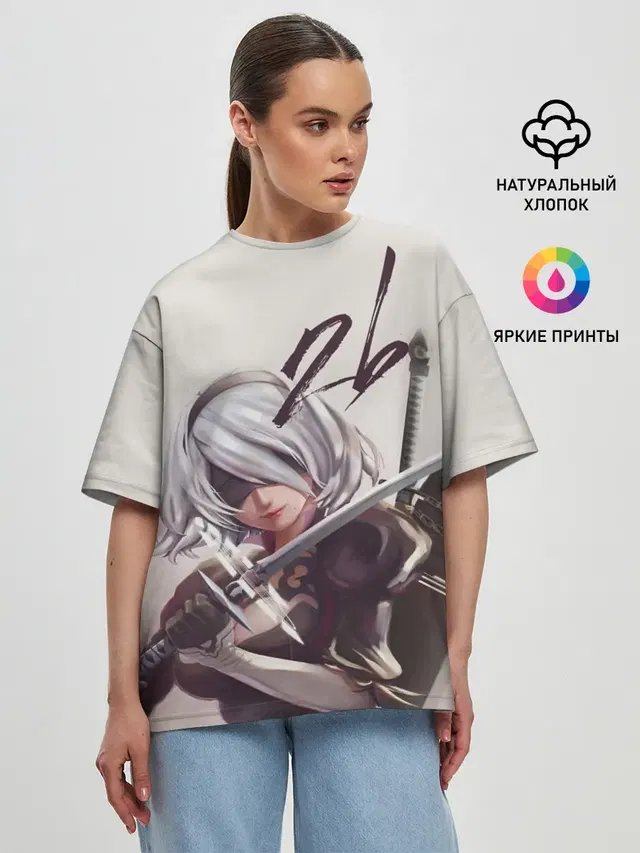 Женская футболка оверсайз