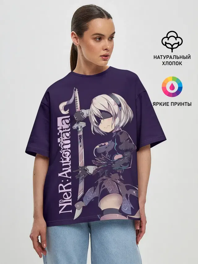 Женская футболка оверсайз