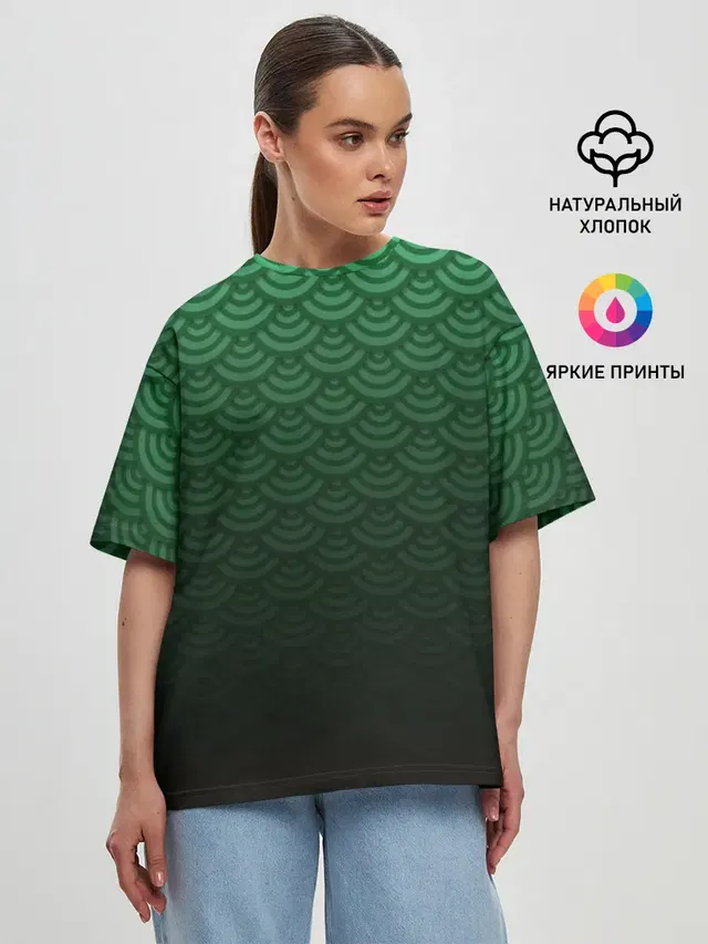 Узор зеленая чешуя дракон