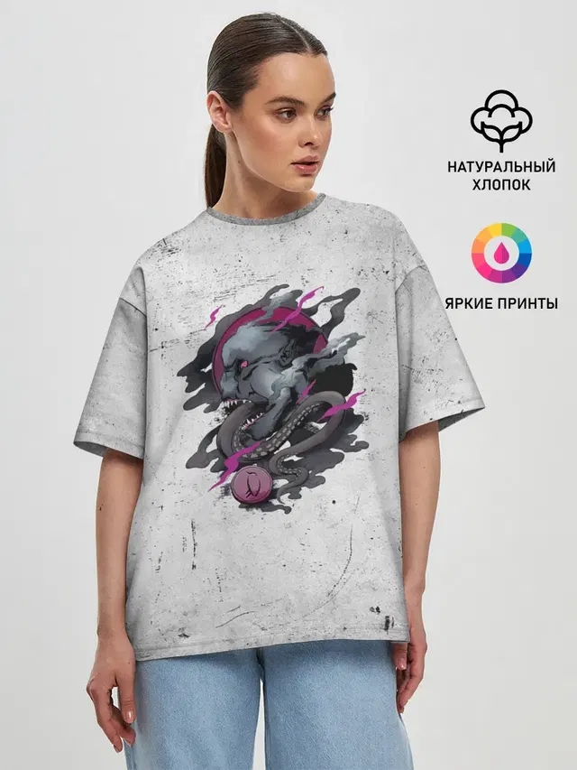 Женская футболка оверсайз