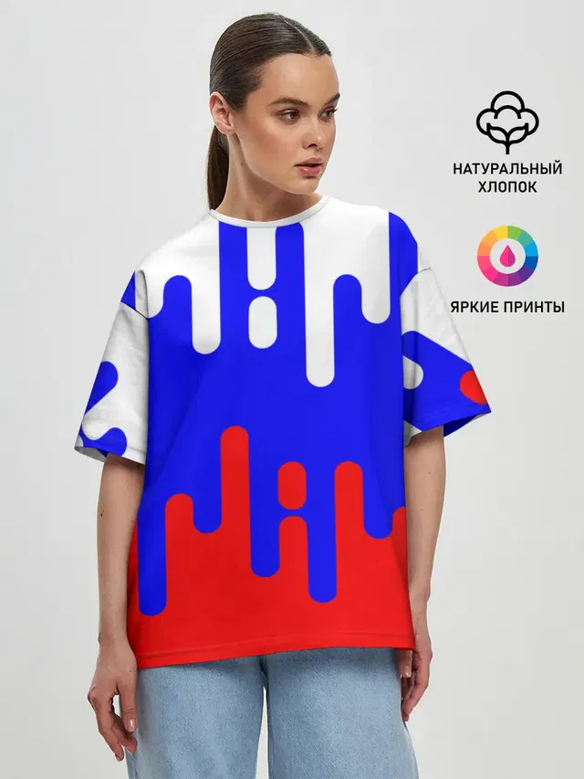 Женская футболка оверсайз