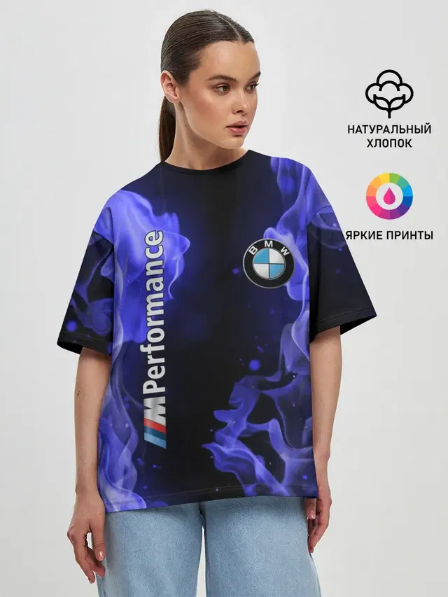 Женская футболка оверсайз