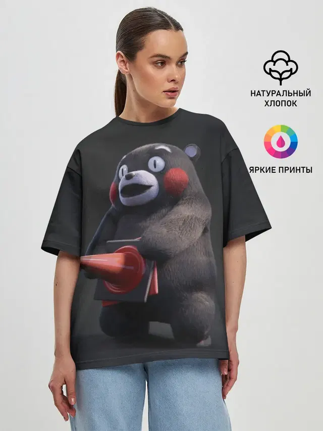 Женская футболка оверсайз