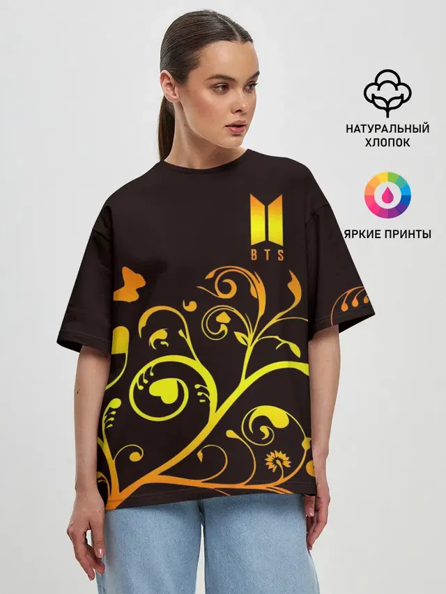 Женская футболка оверсайз