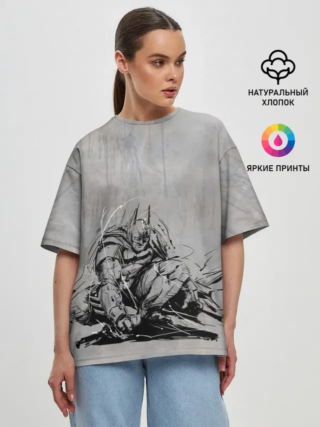 Женская футболка оверсайз