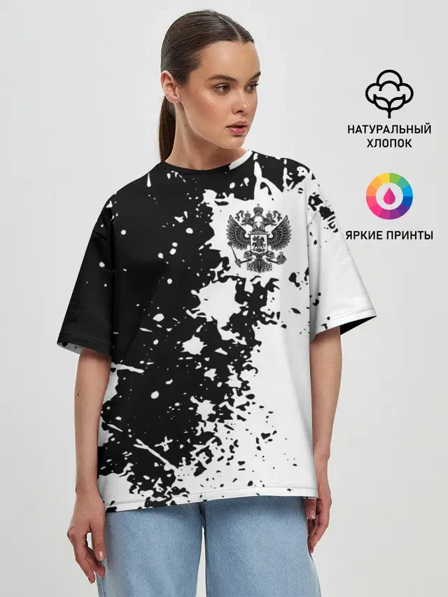 Женская футболка оверсайз