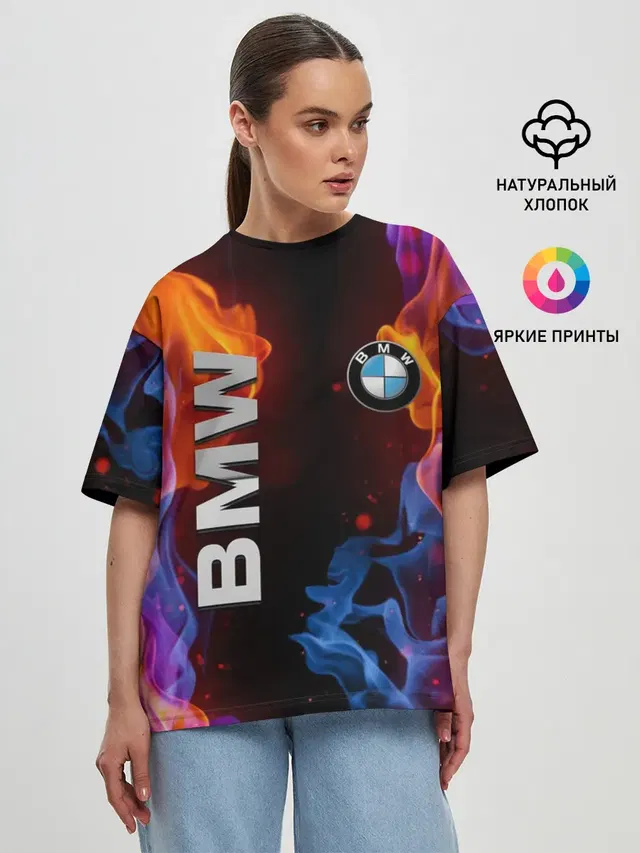 Женская футболка оверсайз