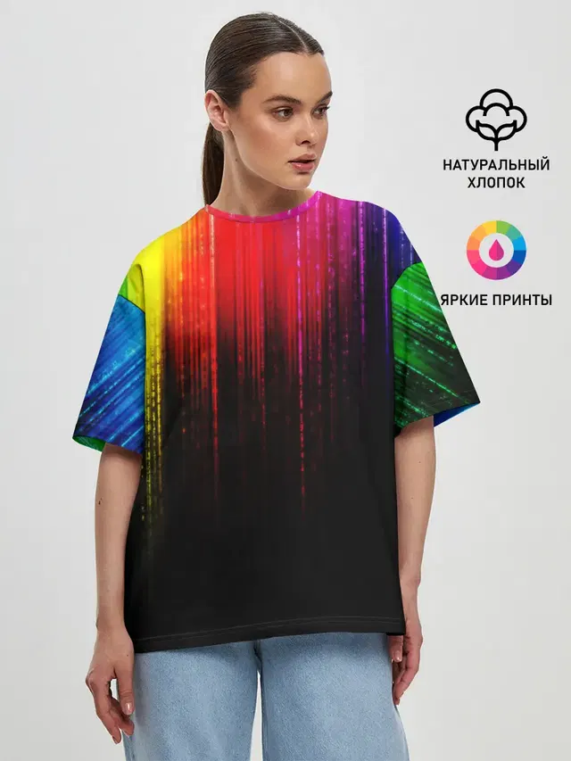 Женская футболка оверсайз
