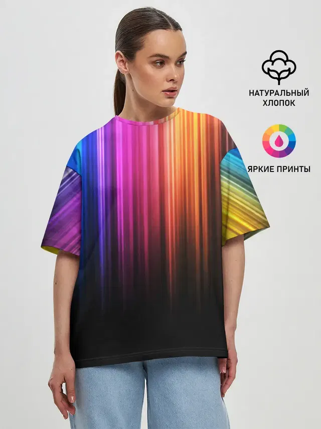 Женская футболка оверсайз