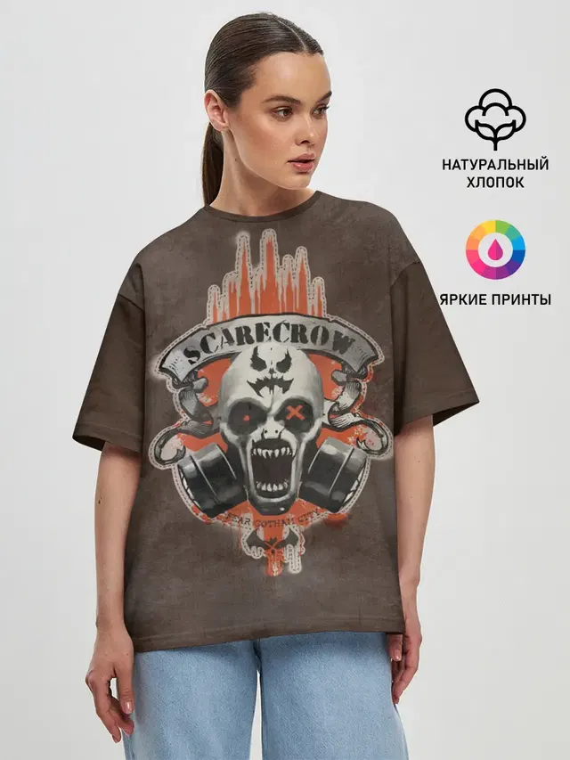 Женская футболка оверсайз