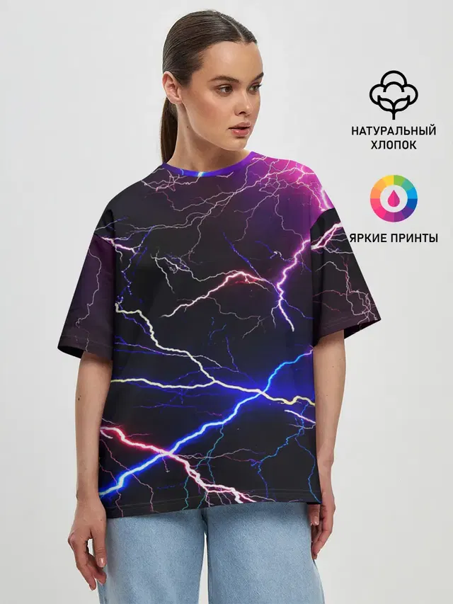 Женская футболка оверсайз