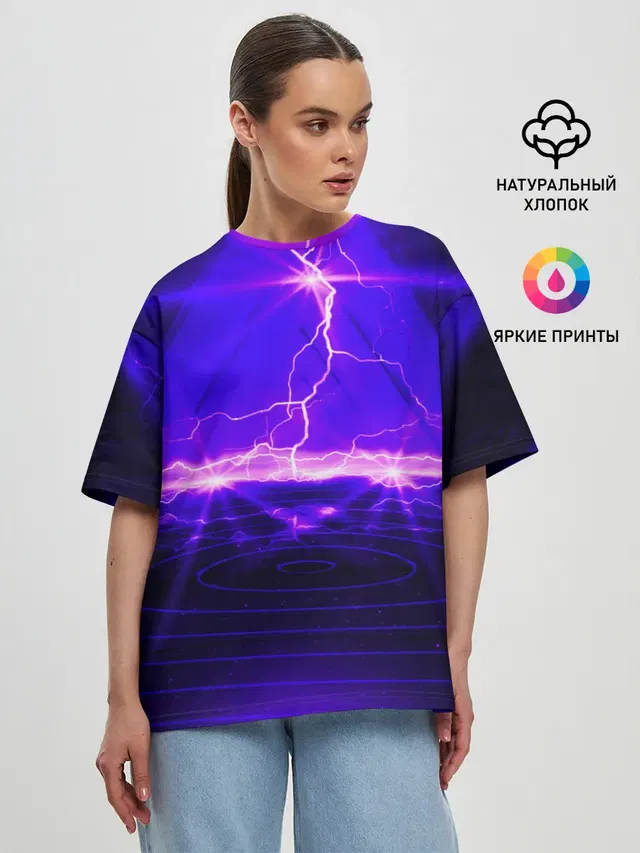 Женская футболка оверсайз