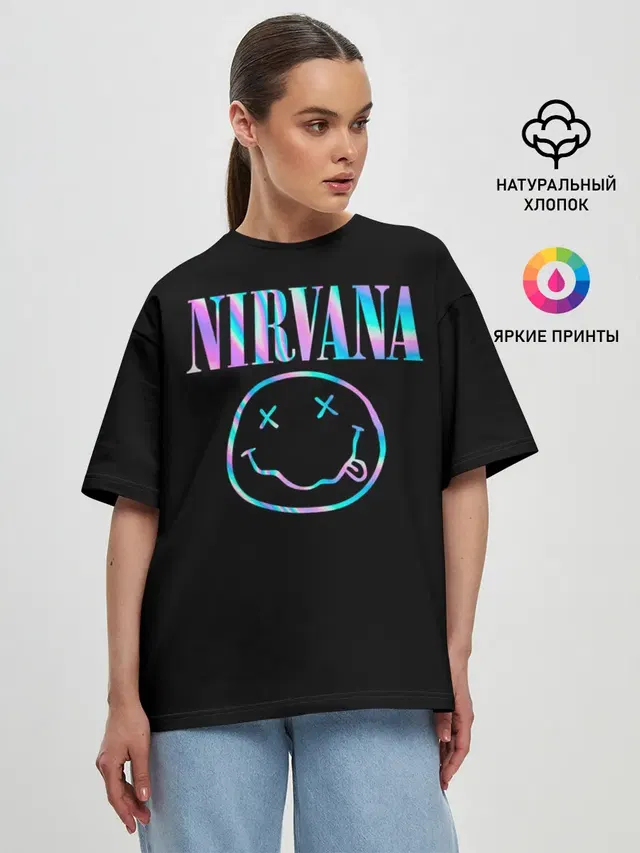 Женская футболка оверсайз