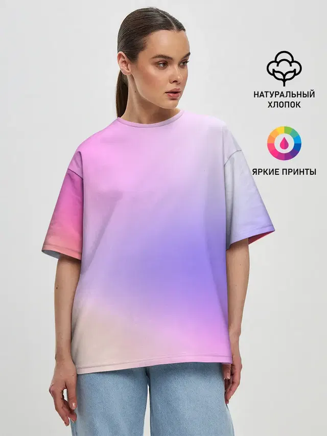 Женская футболка оверсайз