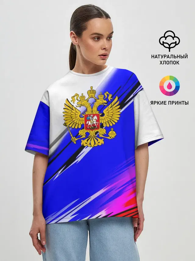 Женская футболка оверсайз