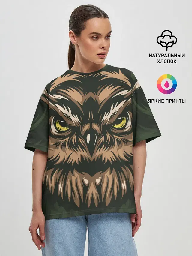 Женская футболка оверсайз