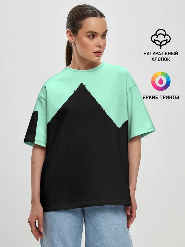 Женская футболка оверсайз