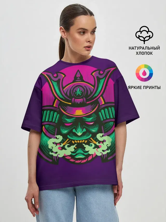 Женская футболка оверсайз