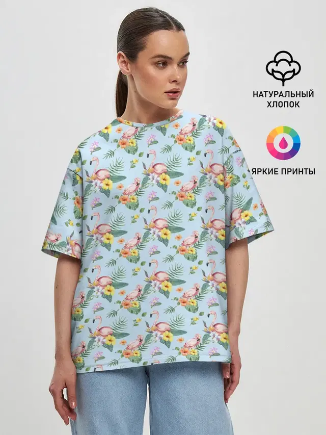 Женская футболка оверсайз