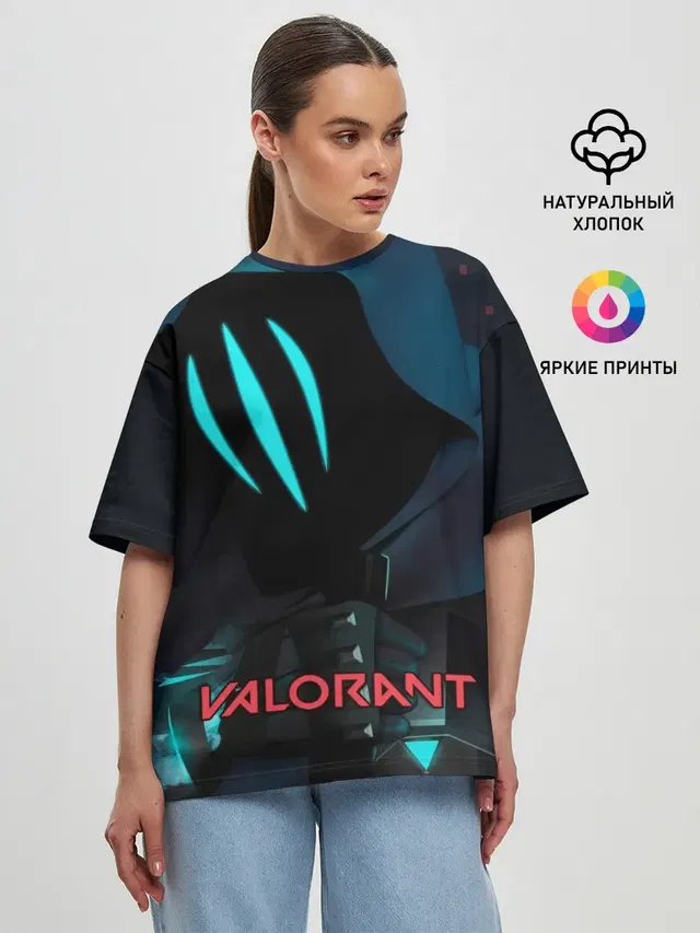 Женская футболка оверсайз